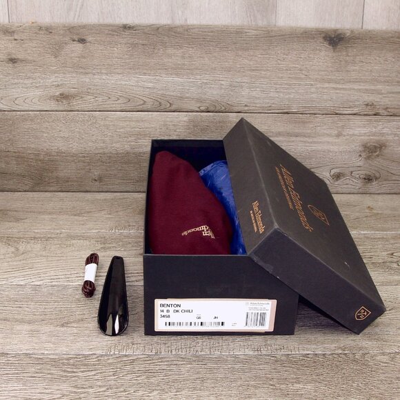 *NIB* $395 Allen Edmonds BENTON Derby 14 B Narrow Dark Chili * add $15 new Trees main image 9